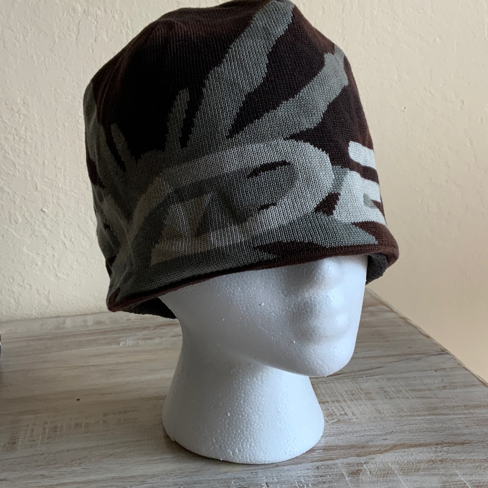 Spyder Brown and Gray Knit Hat